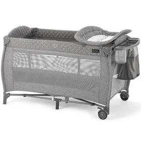 Pierre Cardin Gaia 70x120 cm 0–15 kg Gri Ara Katlı Alt Değiştiricili Sallanabilir Cibinlikli Park Yatak