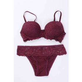 Pierre Cardin Kadın Lyon Dantelli Push-Up Sütyen Takımı