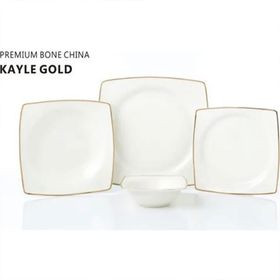 Pierre Cardin Kayle Gold 58 Parça 12 Kişilik Yemek Takımı