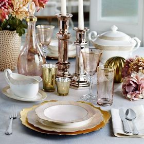 Pierre Cardin Lydia 12 Kişilik 60 Parça Bone China Pudra Yemek Takımı