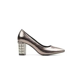 Pierre Cardin PC-51201 3478 Platin Kırışık Kadın Topuklu Ayakkabı
