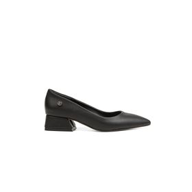 Pierre Cardin PC-52009-3478 Siyah Cilt Kadın Topuklu Ayakkabı