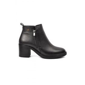 Pierre Cardin Pc-52025 Siyah Hakiki Deri Topuklu Kadın Bot