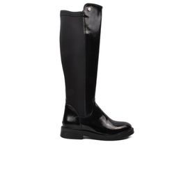 Pierre Cardin PC-52066 Siyah Kırışık Kadın Çizme
