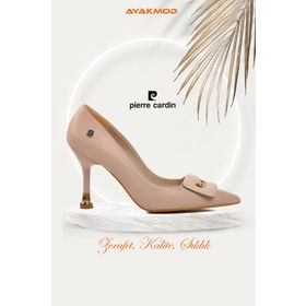 Pierre Cardin PC-54029 Krem Kadın Topuklu Ayakkabı