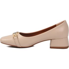 Pierre Cardin PC-55128 Z Krem Hafif Kadın Kısa Topuklu Ayakkabı