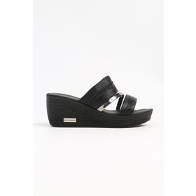 Pierre Cardin PC-6962-3953 Siyah Kırışık Kadın Terlik
