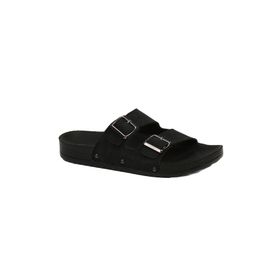 Pierre Cardin PC-7035-3485 Siyah Cilt Kadın Terlik
