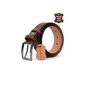 Pierre Cardin PC401 Camel Hakiki Deri Erkek Kemer