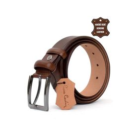 Pierre Cardin PC401 Camel Hakiki Deri Erkek Kemer