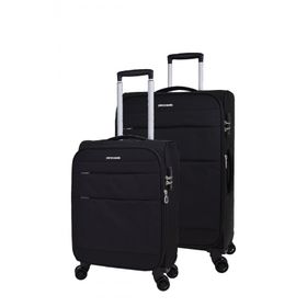 Pierre Cardin PC4200 Ultra Light Siyah Orta ve Kabin Boy Valiz Seti
