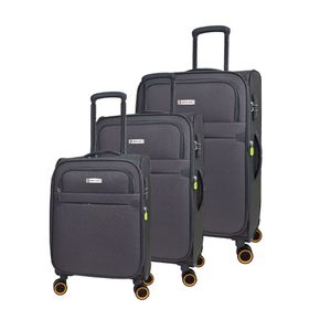 Pierre Cardin PC6000 Ultra Light Hafif Lüx Kumaş Gri 3'lü Valiz Seti