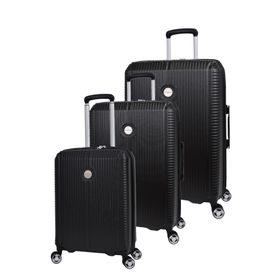 Pierre Cardin PC6500 Siyah 3'lü Sert Valiz
