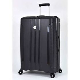 Pierre Cardin PC7060 Louisiana Polo Siyah Polipropilen Kırılmaz Büyük Boy-Orta Boy 2'li Valiz Seti
