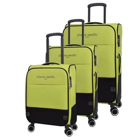 Pierre Cardin PC8200 Lime Ultra Light Hafif Lüx Kumaş 3'lü Valiz Seti