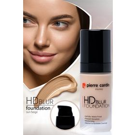 Pierre Cardin Sun Beige - 30 ml Hd Blur Pürüzsüz Görünüm Veren Mat Fondöten