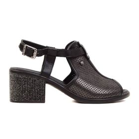 Pierre Cardin Topuklu Siyah Kadın Sandalet