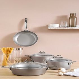 Pierre Cardin Vilma Gri 7 Parça Tencere Seti