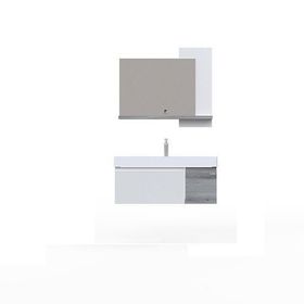 Pierre Cardin W09.100.102.910 Zen Antique White Linden 100 cm Banyo Dolabı