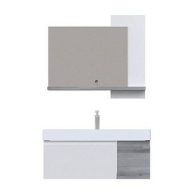 Pierre Cardin W09.100.102.910 Zen Antique White Linden 100 cm Banyo Dolabı