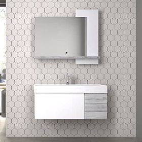 Pierre Cardin W09.100.102.910 Zen Antique White Linden 100 cm Banyo Dolabı