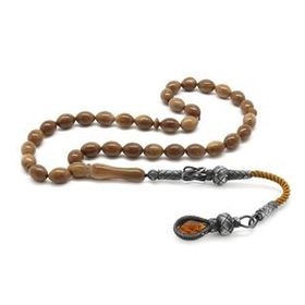 Pigado 1000 Ayar Gümüş Kazaz Püsküllü Arpa Kesim Kuka Tesbih