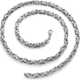 Pigado 316L Çelik Silver Renk 5 mm 60 cm Kral Zinciri Kolye