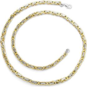 Pigado 316L Çelik Silver Renk 5 mm 60 cm Kral Zinciri Kolye