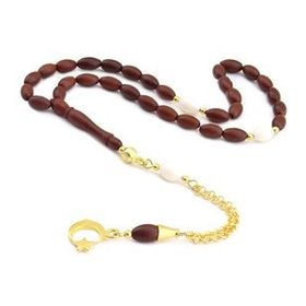 Pigado 925 Ayar Gümüş Arpa Kesim Ayyıldız Püsküllü Kuka Tesbih