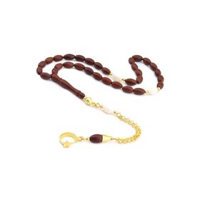 Pigado 925 Ayar Gümüş Arpa Kesim Ayyıldız Püsküllü Kuka Tesbih