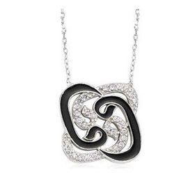 Pigado 925 Ayar Gümüş Pervane Vav Kadın Gümüş Kolye