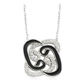 Pigado 925 Ayar Gümüş Pervane Vav Kadın Gümüş Kolye