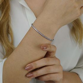 Pigado 925 Ayar Gümüş Su Yolu Model 2 Bileklik