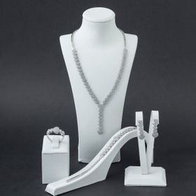 Pigado 925 Ayar Gümüş Zirkon Taşlı Kalp Model Set