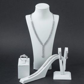 Pigado 925 Ayar Gümüş Zirkon Taşlı Kalp Model Set