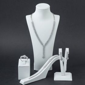 Pigado 925 Ayar Gümüş Zirkon Taşlı Kalp Model Set
