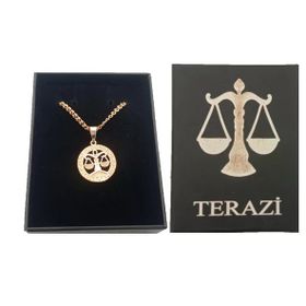 Pigado Astroloji Burçlar Rose Renk Özel Kutusunda Kolye