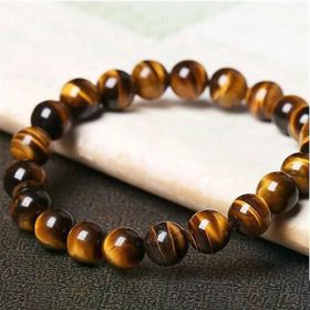 Pigado Hakiki Doğal Taş Kaplangözü Taşı Unisex Bileklik