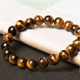 Pigado Hakiki Doğal Taş Kaplangözü Taşı Unisex Bileklik