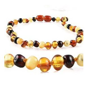 Pigado Jewelry Gerçek Damla Kehribar Bebek Diş Kolyesi