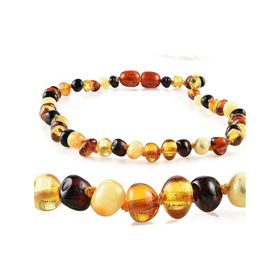 Pigado Jewelry Gerçek Damla Kehribar Bebek Diş Kolyesi