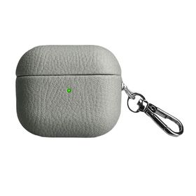 Piili Airpods Pro 2 Gri Deri Kılıf