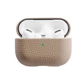 Piili Airpods Pro 2 Gri Deri Kılıf