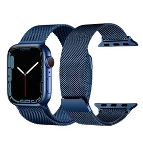 Piili Apple Watch 38/40/41 Mavi Metal Kayış