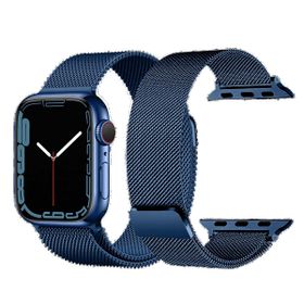 Piili Apple Watch 38/40/41 Mavi Metal Kayış