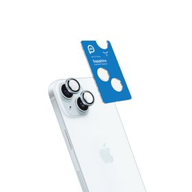 Piili iPhone 15 - 15 Plus Mavi Safir Lens Koruyucu