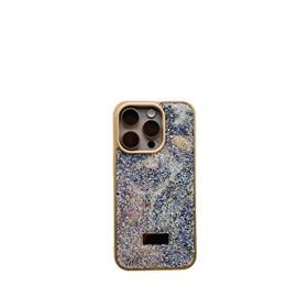 Piili iPhone 15 Pro Diamond Serisi Kahverengi Telefon Kılıfı