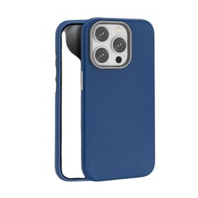 Piili iPhone 15 Pro Max Deri Magsafe Lacivert Kılıf