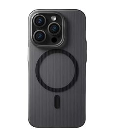 Piili iPhone 15 Pro Max Geomatrix Magsafe Siyah Kılıf