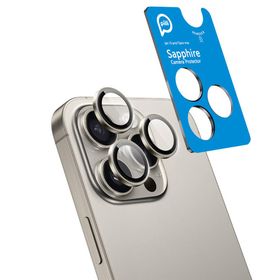 Piili iPhone 15 Pro - Max Gri Safir Lens Koruyucu